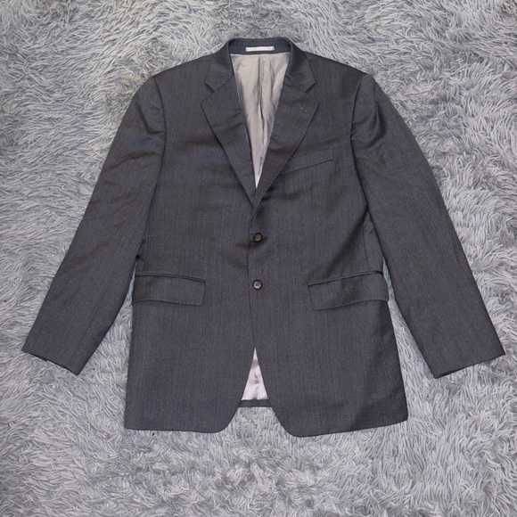 Charles Tyrwhitt Super 120s Grey Slim Fit 100% Wool Blazer Two Button 40S Classy